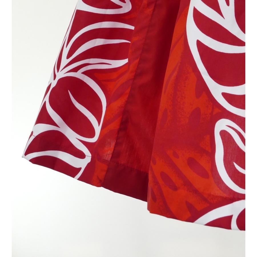 フラダンス タック入り パウスカート 73cm丈 レッド 2733 |  | 04