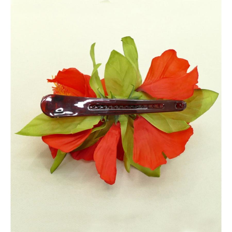 【特価】フラダンス ヘアクリップ ラージハイビスカス レッド 2746rd |  | 02