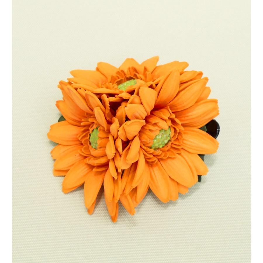 フラダンス ヘアクリップ デイジー オレンジ 2747or | 
