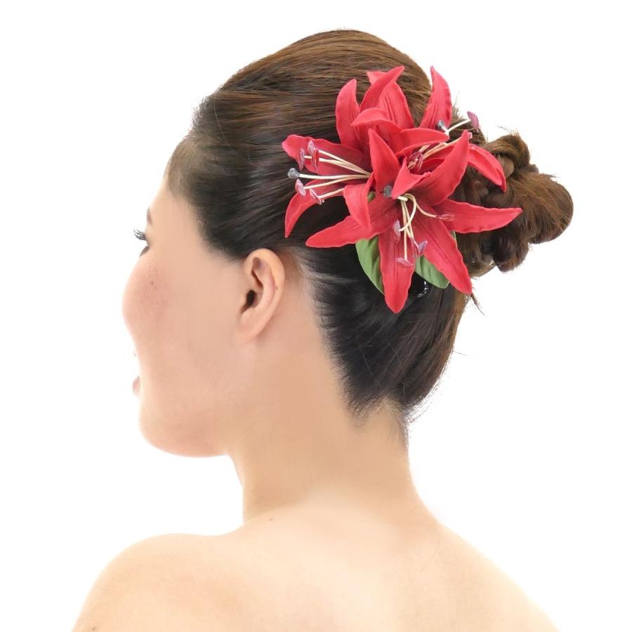 フラダンス ヘアクリップ リリィ レッド 2748rd |  | 01