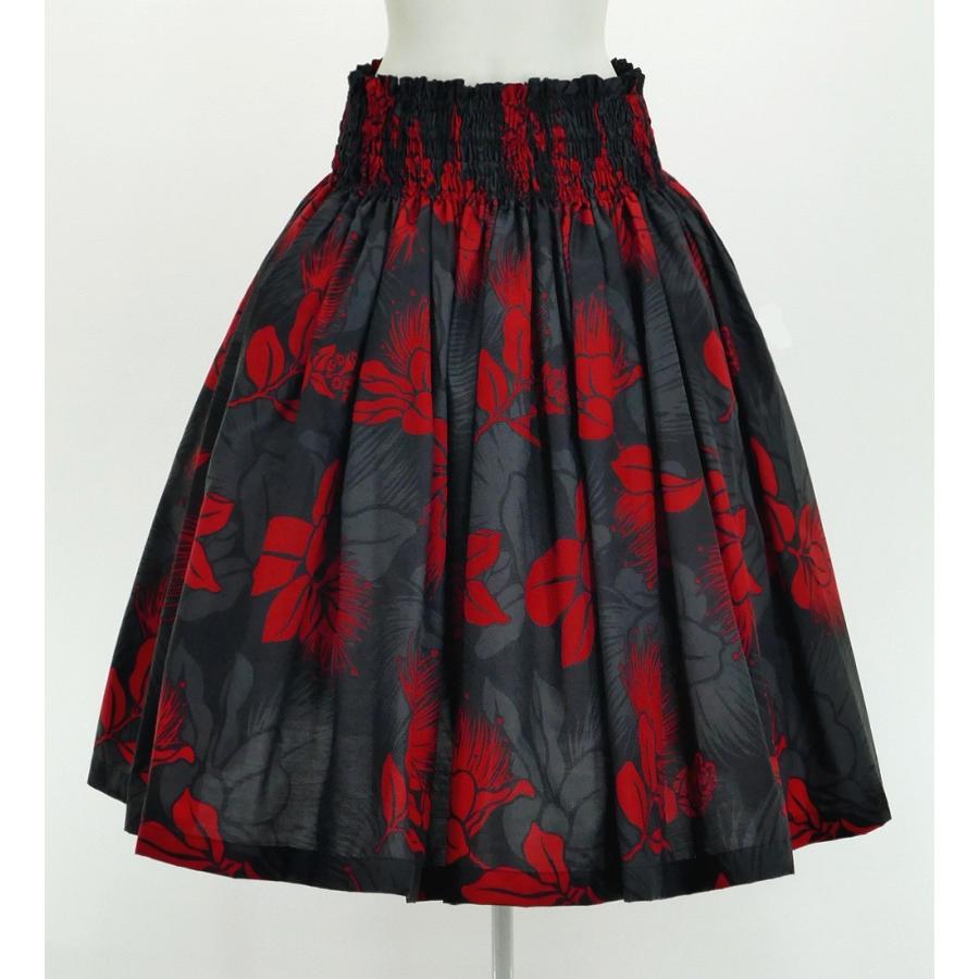 フラダンス パウスカート シングル78cm丈 ブラック 2800 | 