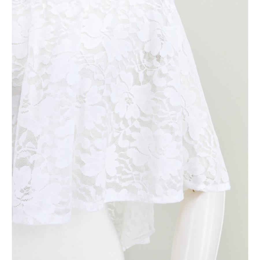 フラダンス レースケープ ホワイト 2839w : emika - 通販