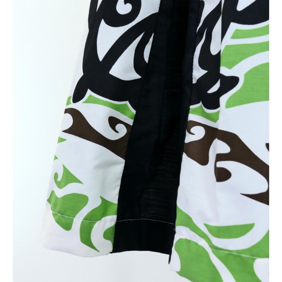 フラダンス タック入り パウスカート 73cm丈 ホワイト×ブラック 2855 |  | 03