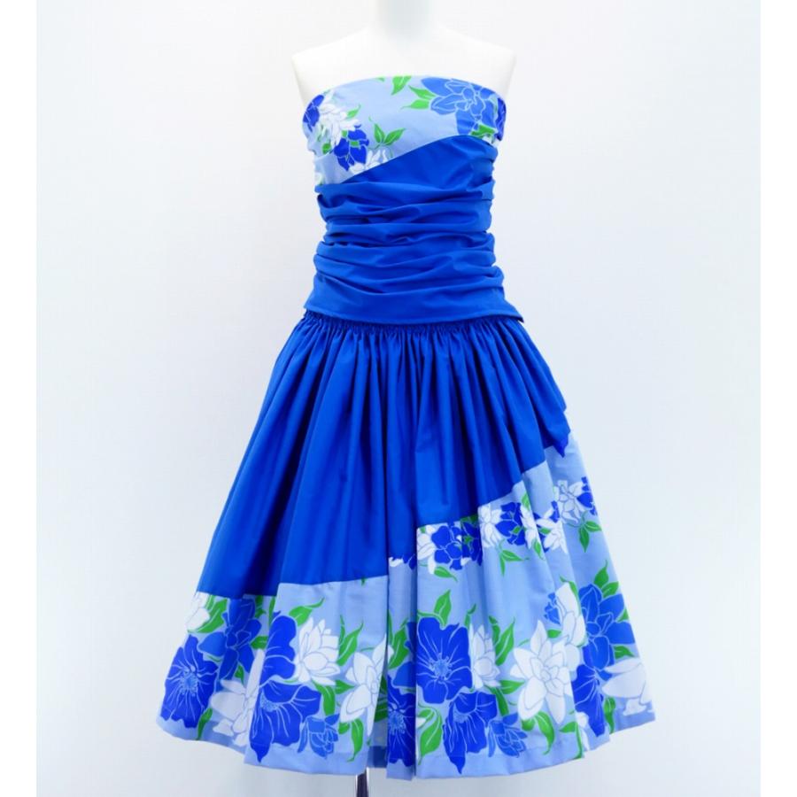 フラダンス パウスカート&ドレープトップ セット ブルー 2860bl | 