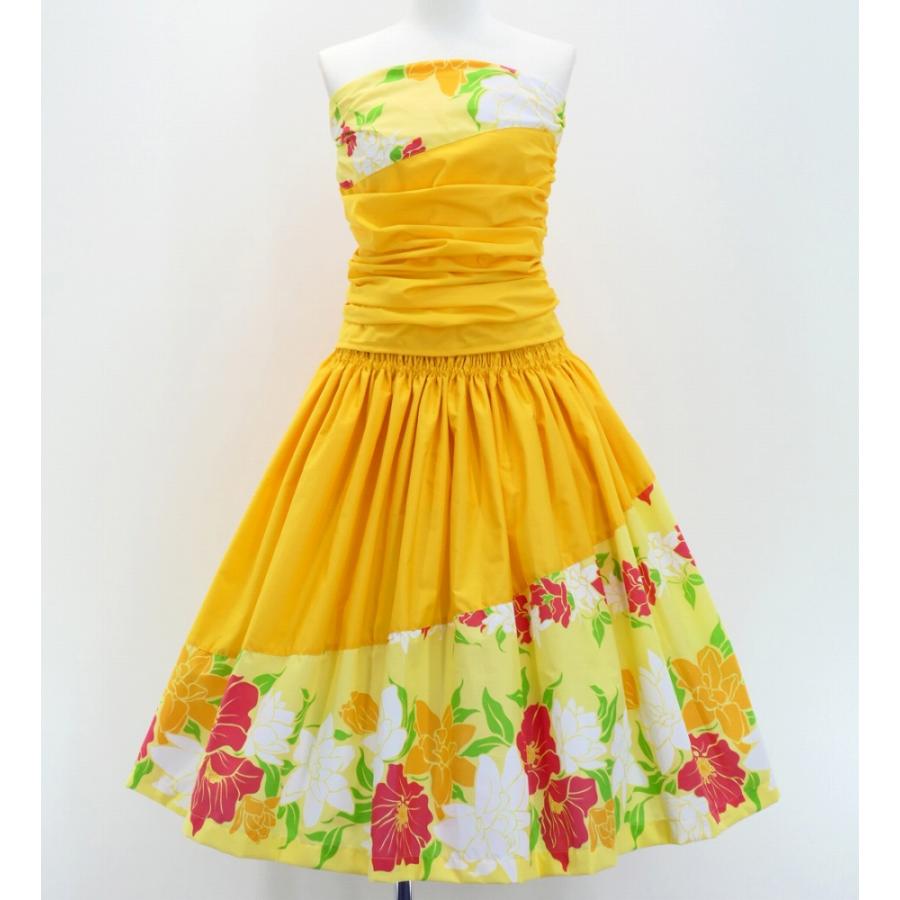 フラダンス パウスカート&ドレープトップ セット イエロー 2860ye | 