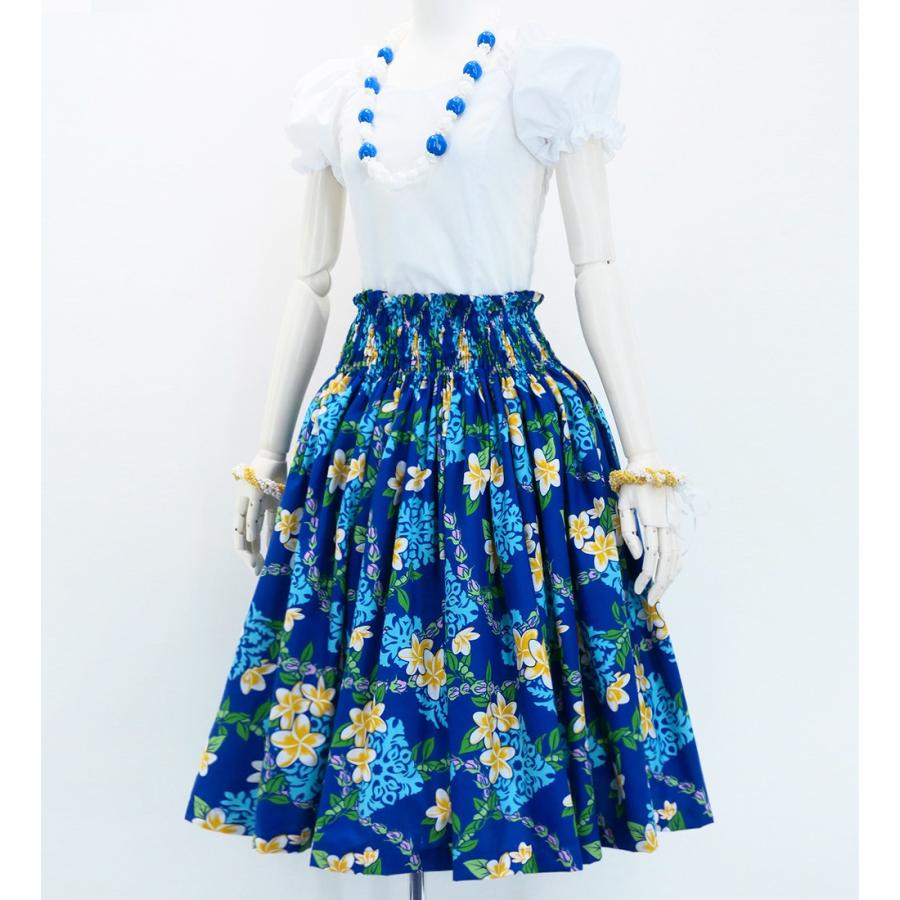 フラダンス パウスカート シングル78cm丈 ブルー 2892 |  | 01