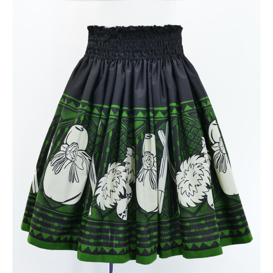 フラダンス パウスカート シングル73cm丈 ブラック 2943 | 