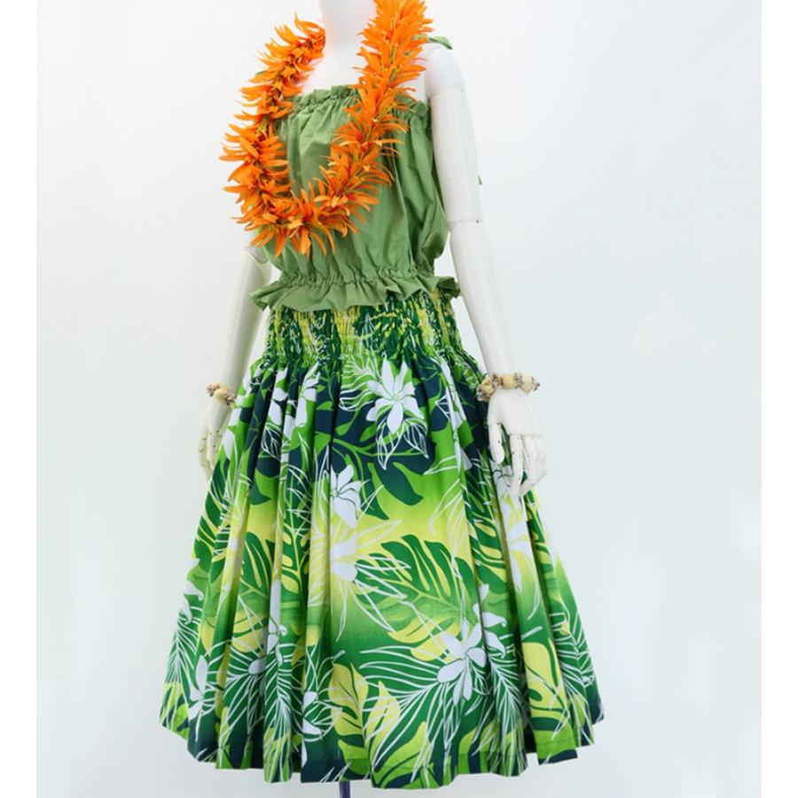 フラダンス パウスカート シングル78cm丈 グリーン 2966 |  | 01