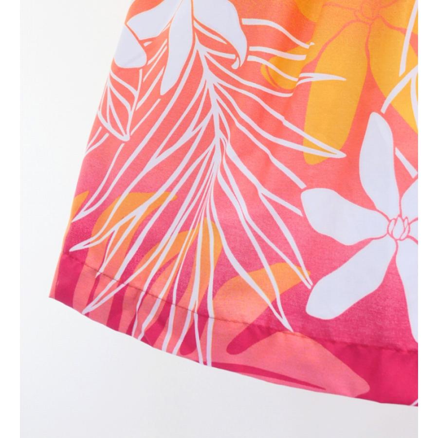 フラダンス パウスカート シングル78cm丈 オレンジ×ピンク 2970 |  | 02
