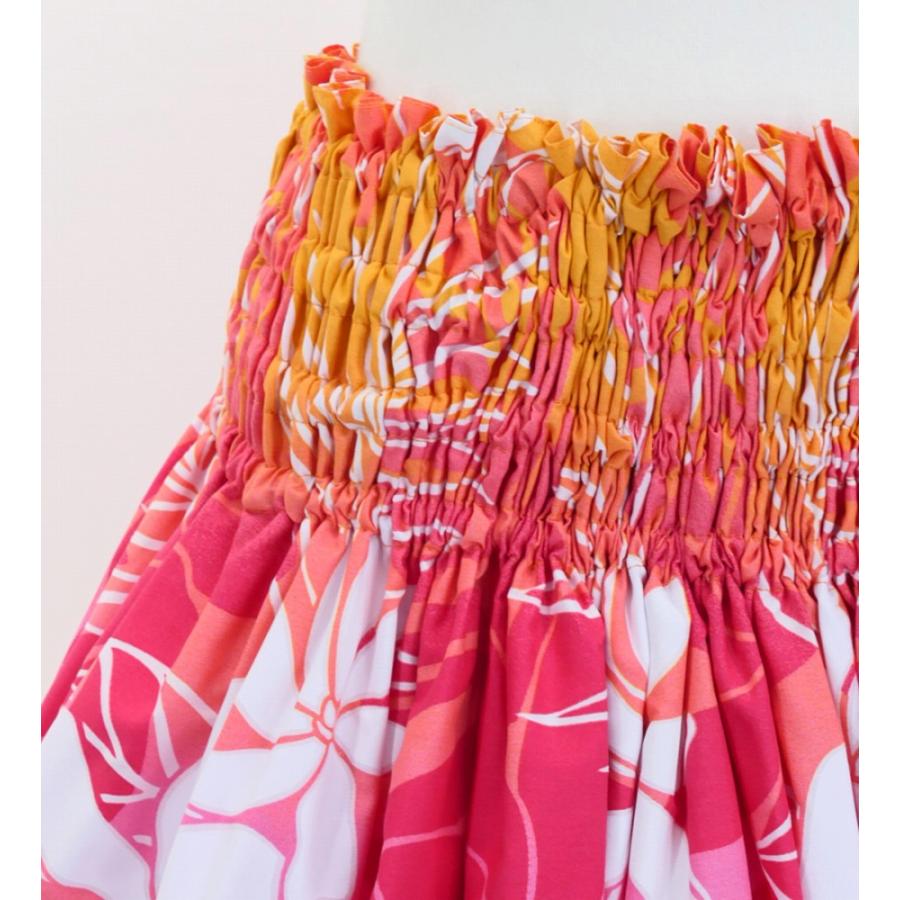 フラダンス パウスカート シングル78cm丈 オレンジ×ピンク 2970 |  | 03
