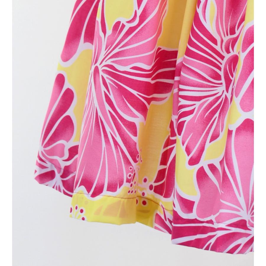 フラダンス パウスカート シングル73cm丈 イエロー×ピンク 2973 |  | 03