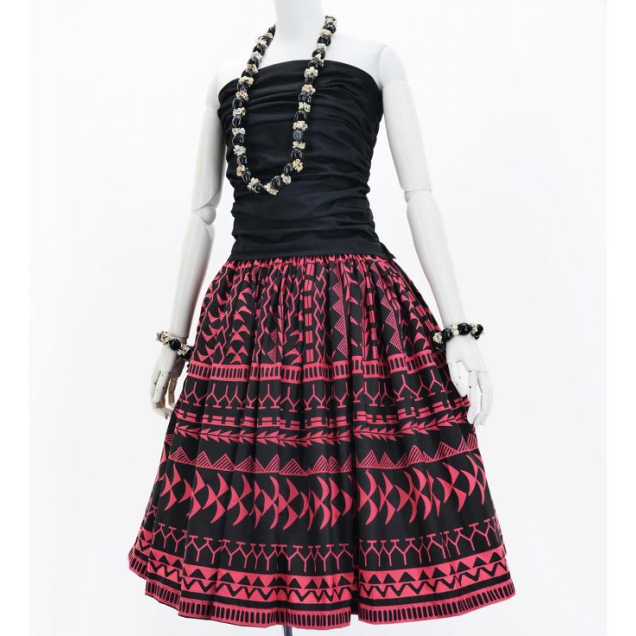 フラダンス パウスカート シングル73cm丈 ブラック 2989 |  | 01