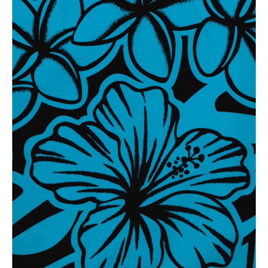 フラダンス パウスカート シングル73cm丈 ブルー×ブラック 3001 |  | 04