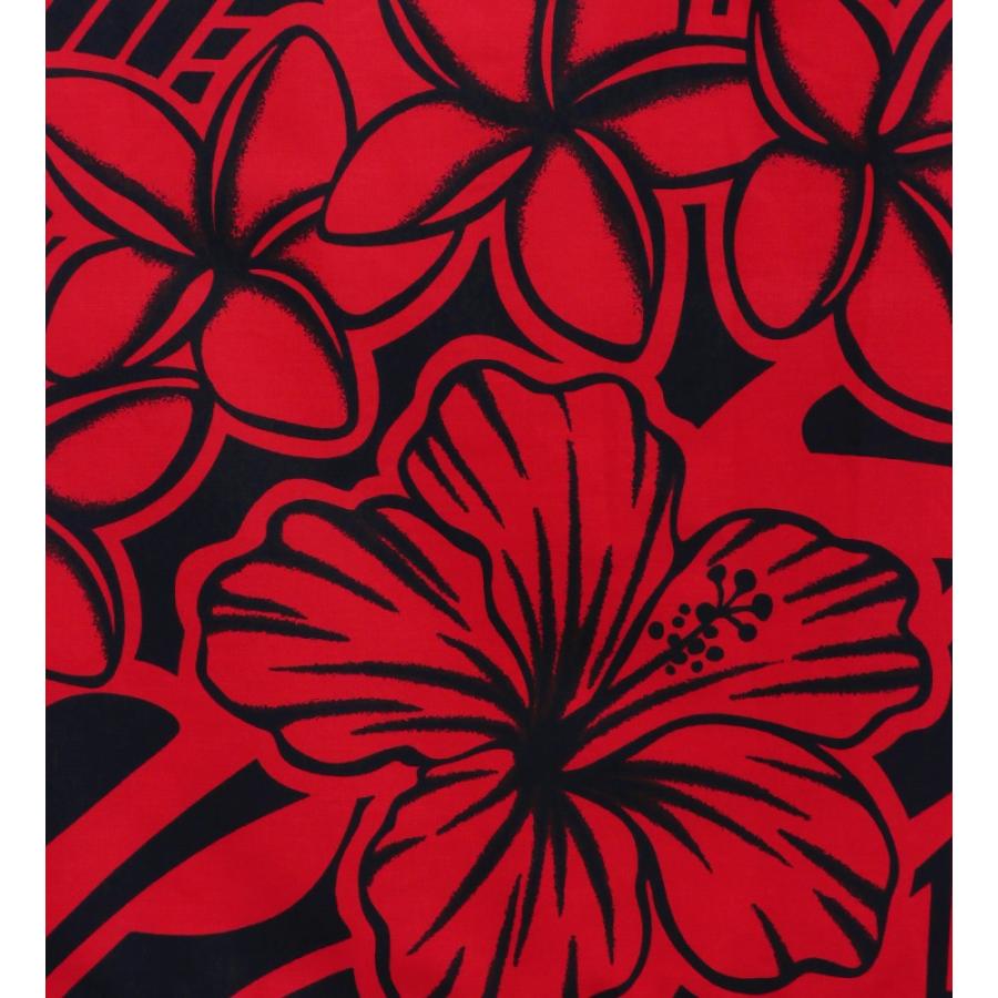 フラダンス パウスカート シングル73cm丈 レッド×ブラック 3003 |  | 04