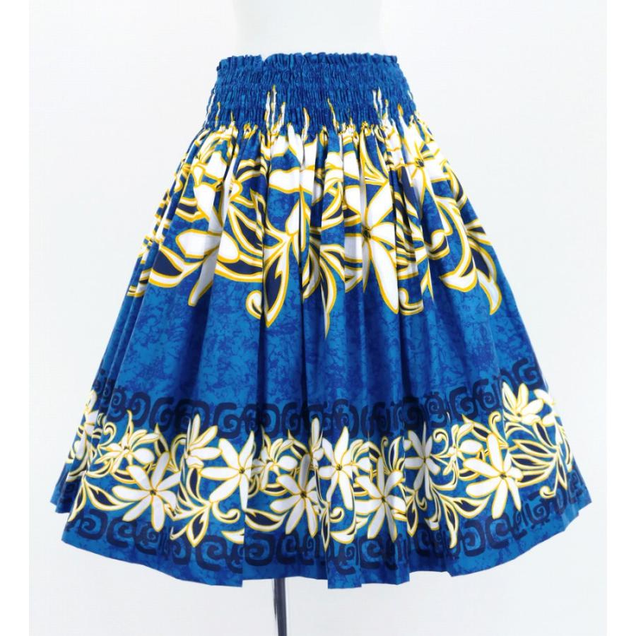 フラダンス パウスカート シングル73cm丈 ブルー 3011 | 