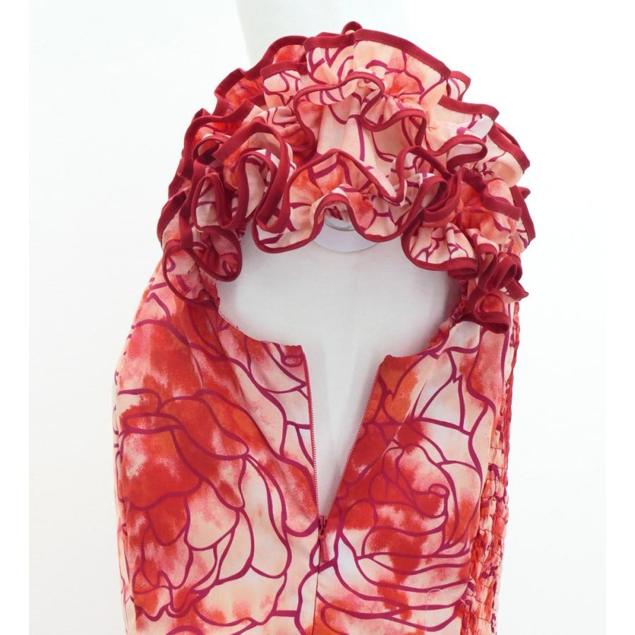 フラダンス 袖フリル ハワイアンファブリックドレス レッド LLサイズ 3050rdLL |  | 02