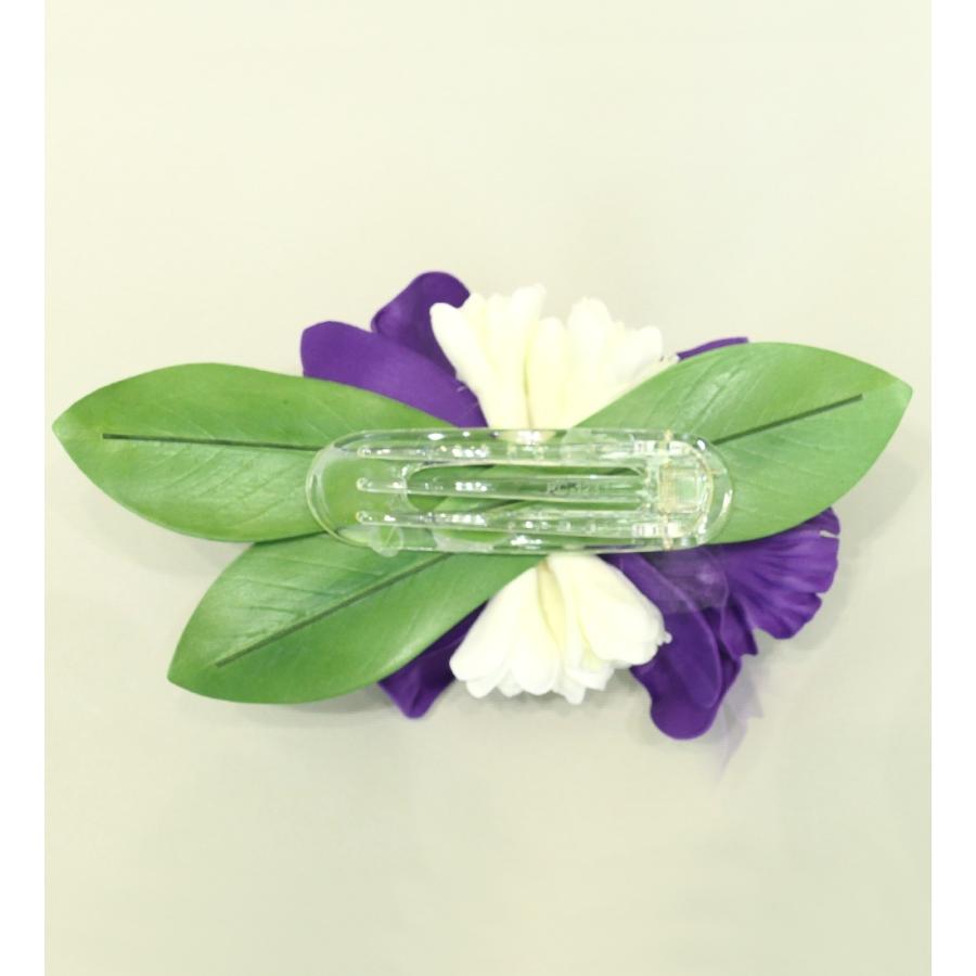 フラダンス カトレア・チューブローズ2連 ヘアクリップ パープル 3081pu |  | 01