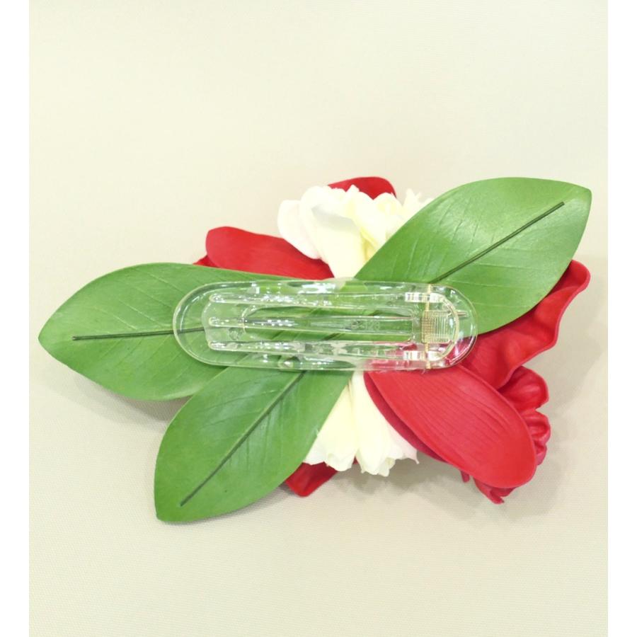 フラダンス カトレア・チューブローズ2連 ヘアクリップ レッド 3081rd |  | 01