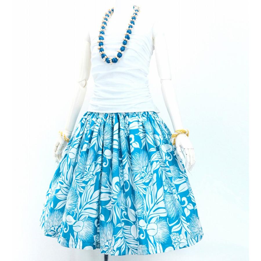 フラダンス パウスカート シングル73cm丈 ブルー 3145 |  | 01