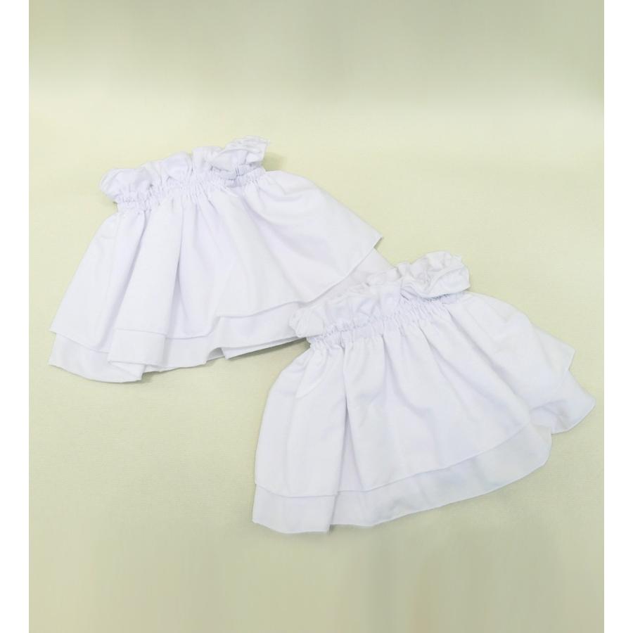 フラダンス ダブル フリル デコレーション スリーブ ホワイト 3200wh | 