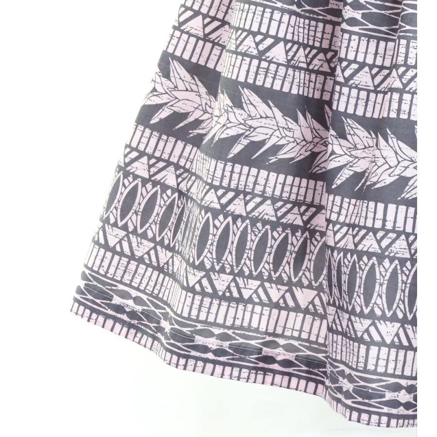 フラダンス パウスカート シングル73cm丈 グレー×ピンク 3215 |  | 03