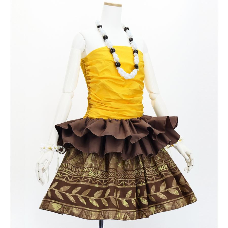 タヒチアン スカート 45cm丈 ブラウン 3234 |  | 01