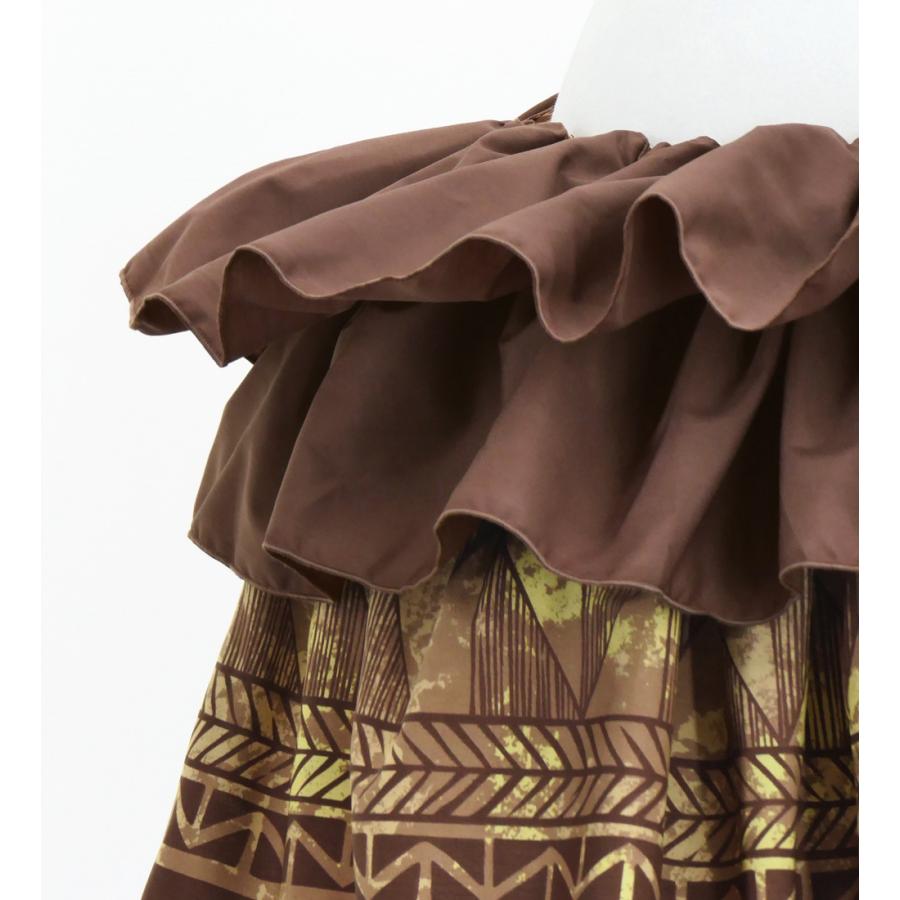 タヒチアン スカート 45cm丈 ブラウン 3234 |  | 02