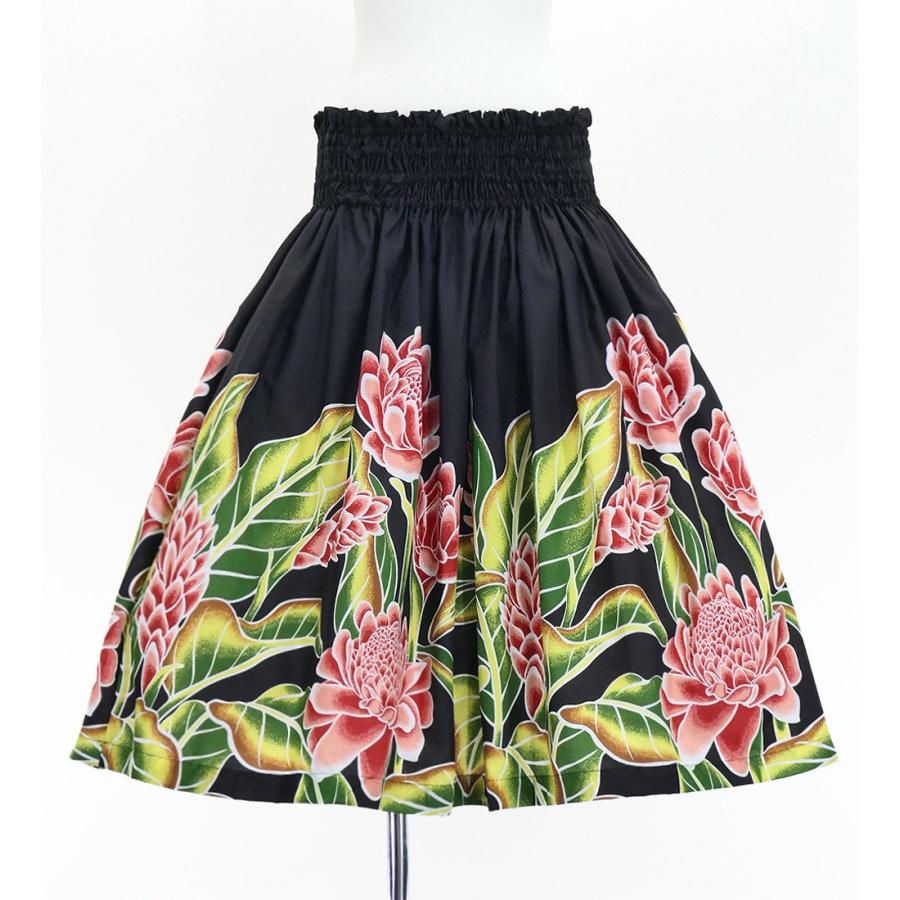 フラダンス パウスカート シングル73cm丈 ブラック 3237 | 