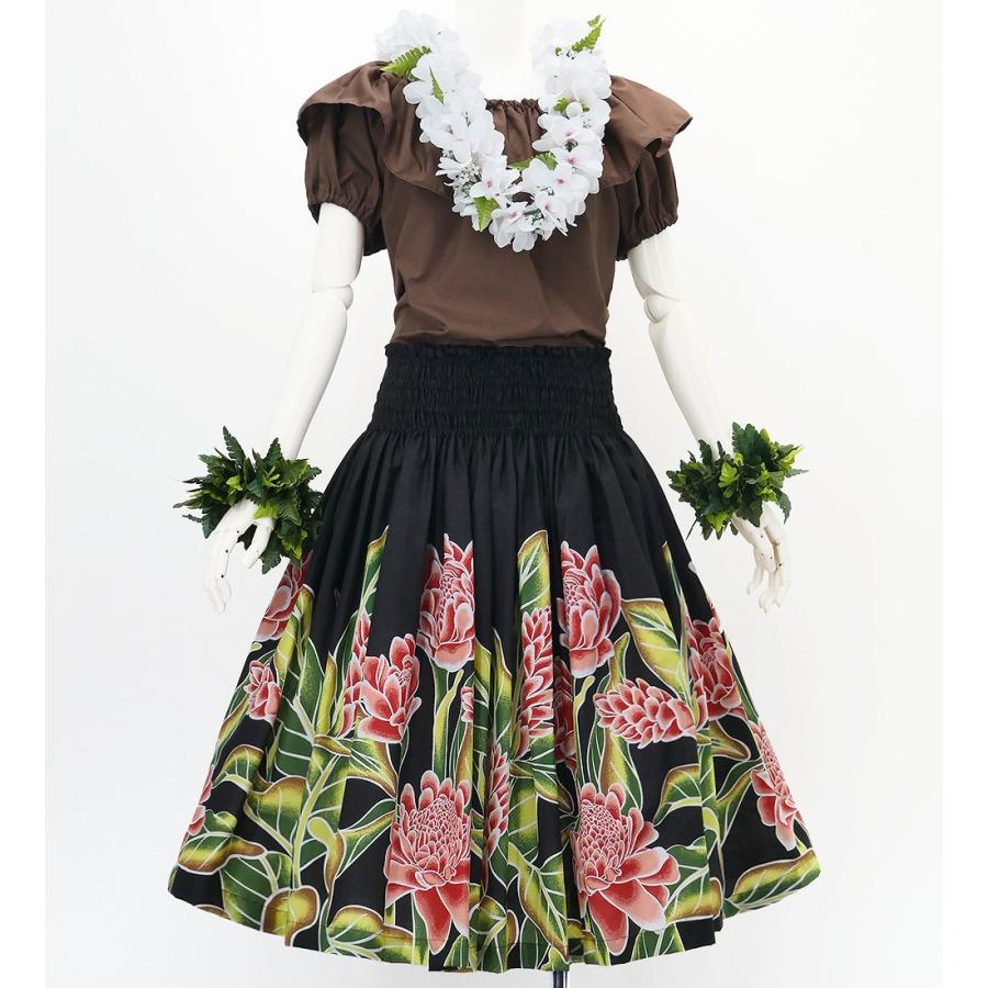 フラダンス パウスカート シングル73cm丈 ブラック 3237 |  | 01