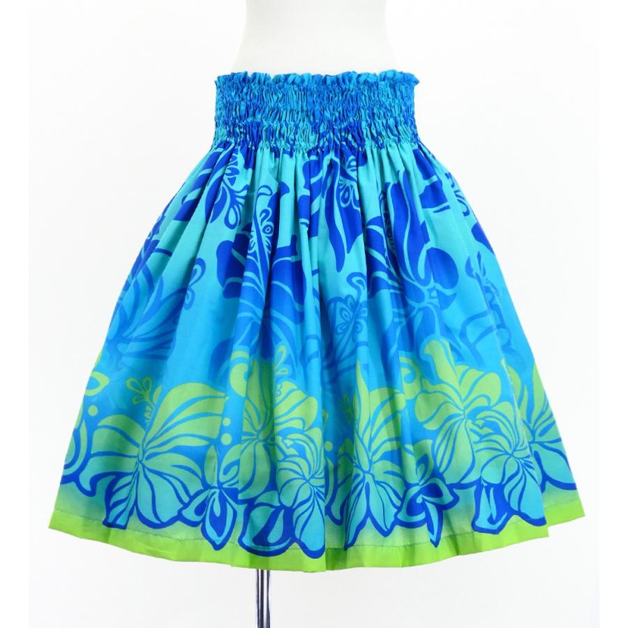 フラダンス パウスカート シングル73cm丈 ライトブルー 3245 | 