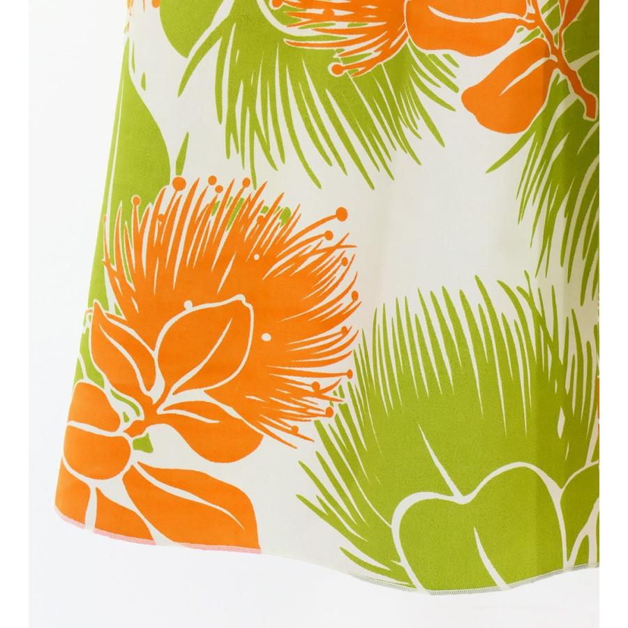 フラダンス 袖フリル ハワイアンファブリックドレス クリーム LLサイズ 3267crLL |  | 03