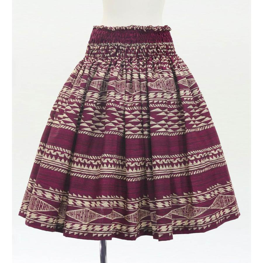 フラダンス パウスカート シングル73cm丈 ワイン 3291 | 