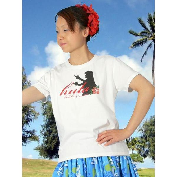 フラダンス Tシャツ L フロントシルエット ホワイト 482lw : emika