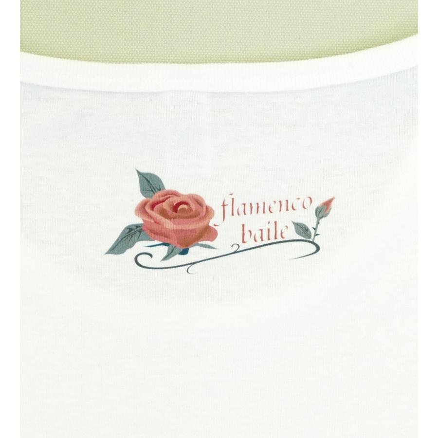 フラメンコ Tシャツ L ローズ ホワイト 485Lw |  | 06