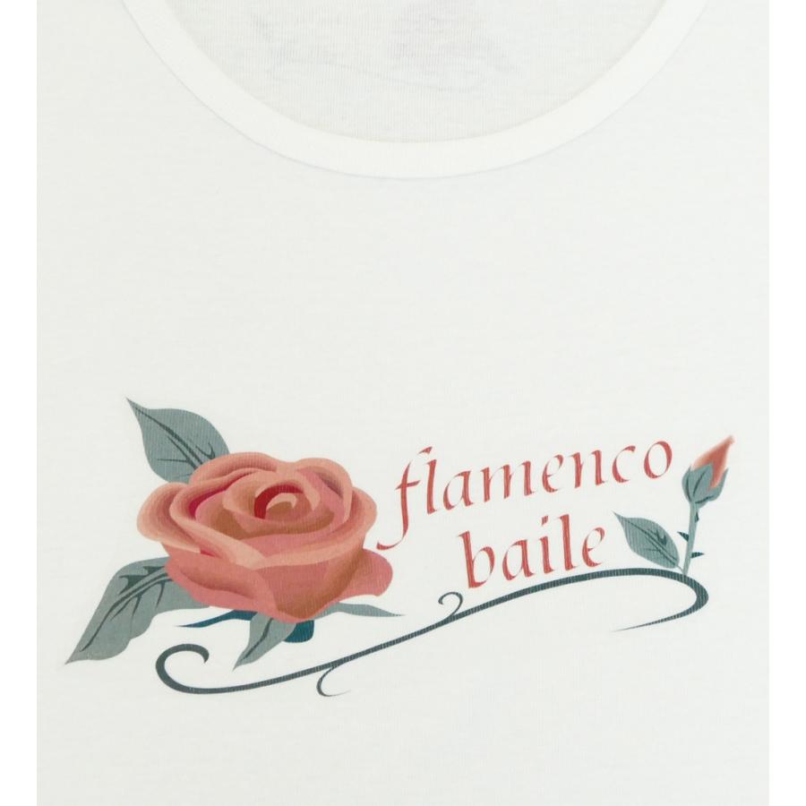 フラメンコ Tシャツ M ローズ ホワイト 485Mw |  | 05