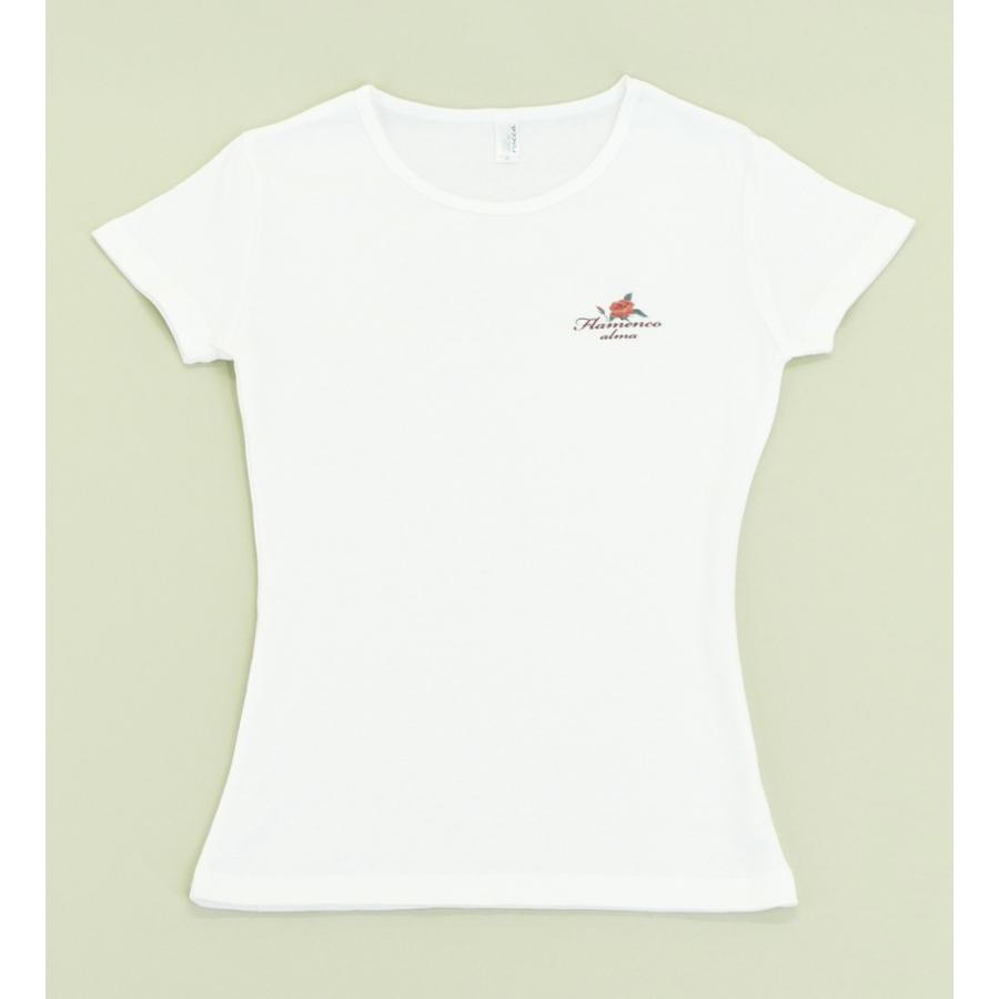 フラメンコ Tシャツ L ローズバック ホワイト 486Lw |  | 03