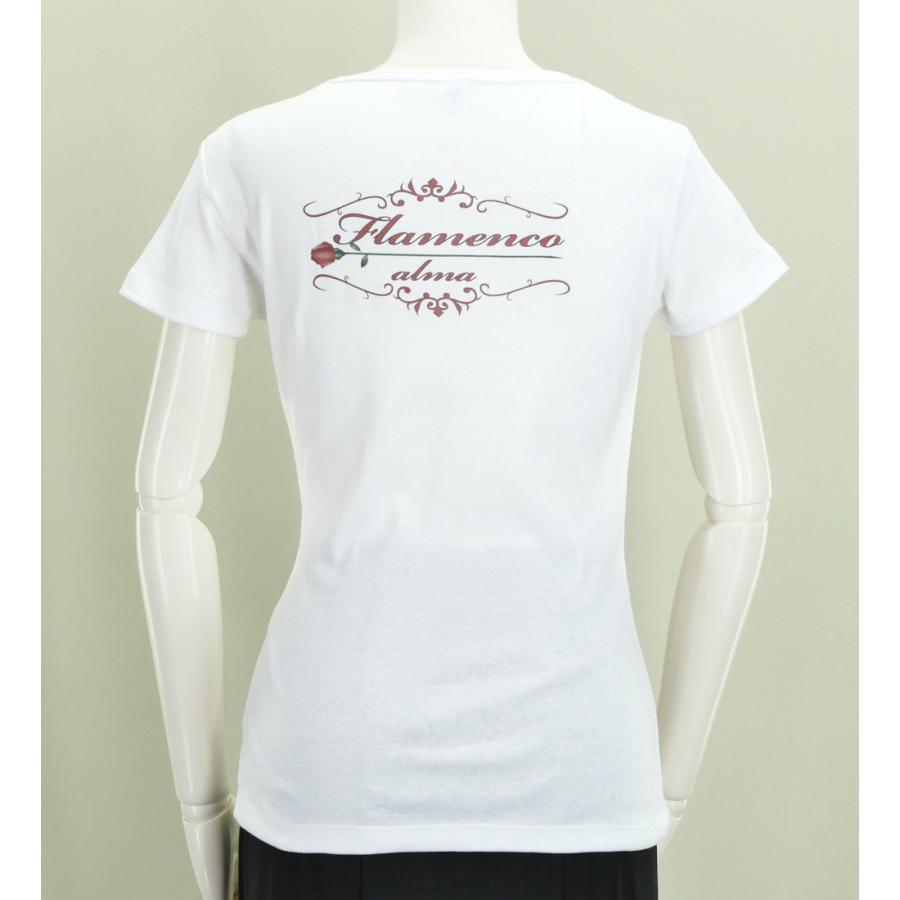 フラメンコ Tシャツ M ローズバック ホワイト 486Mw |  | 02