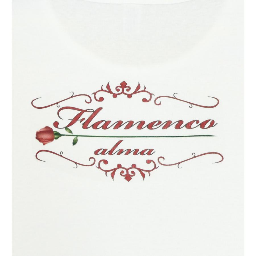 フラメンコ Tシャツ M ローズバック ホワイト 486Mw |  | 06