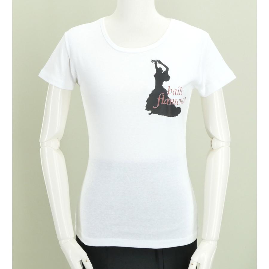フラメンコ Tシャツ L バイレ ホワイト 487Lw |  | 01
