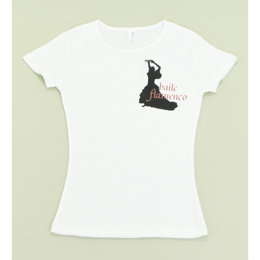 フラメンコ Tシャツ M バイレ ホワイト 487Mw |  | 03