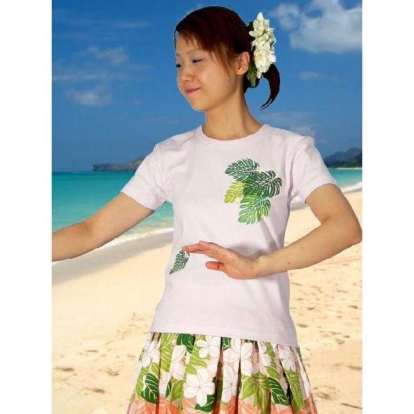 フラダンス Tシャツ M モンステラ ピンク 490mp : emika - 通販