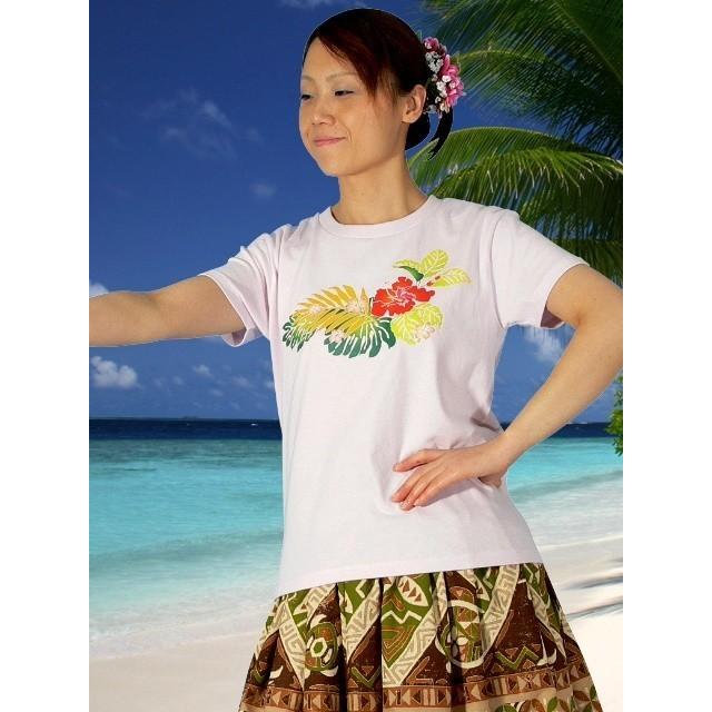 フラダンス Tシャツ [S] ハイビスカス ピンク 527sp |  | 01