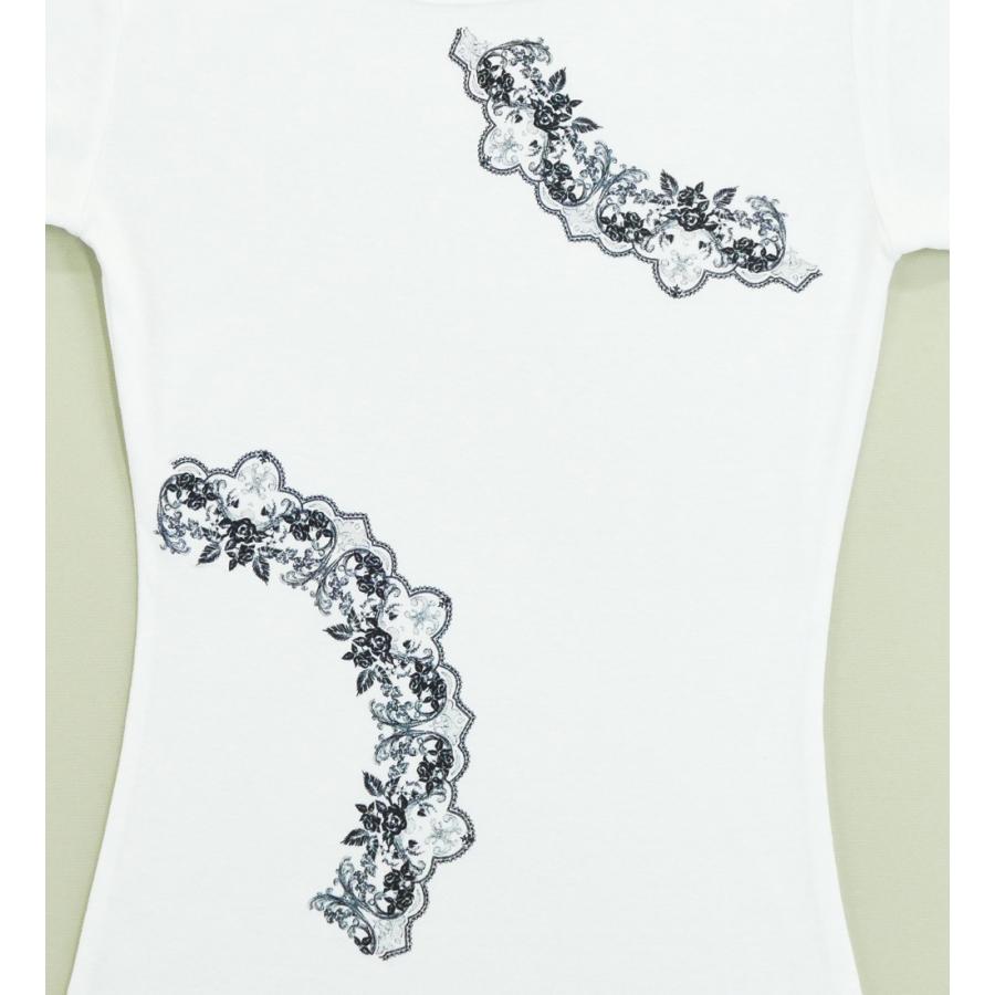 フラメンコ Tシャツ M ローズレース ホワイト 726Mw |  | 05