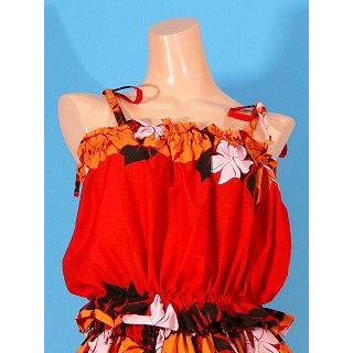 フラダンス パウスカート&チューブトップ セット レッド 780 |  | 03