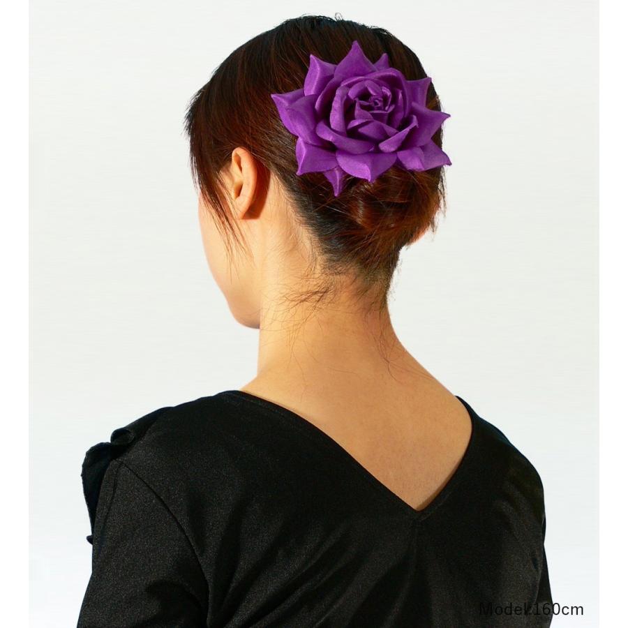 フラメンコ ローズ ヘアクリップ パープル  815p |  | 02