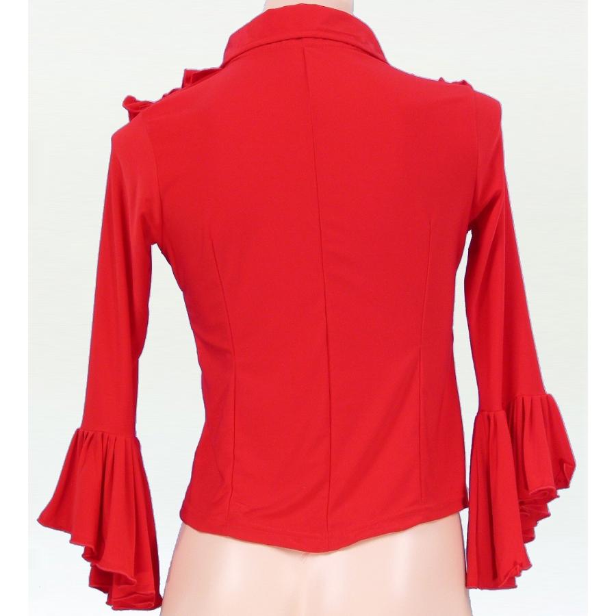 完売 フラメンコ 衣装 トップス【黒-yo-M-Lサイズ】 スペイン製