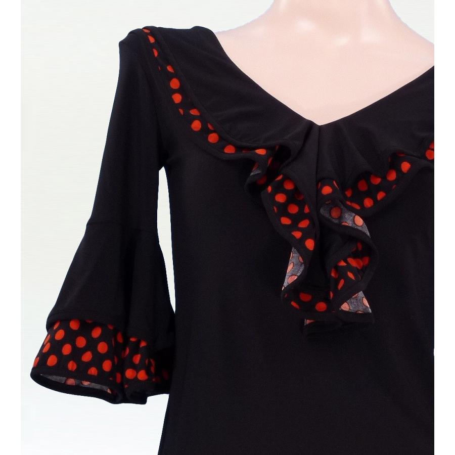 フラメンコ 水玉フリル ブラウス オレンジ LLサイズ 884oLL |  | 03