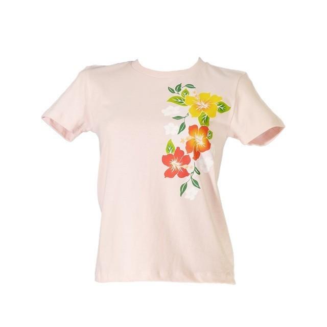フラダンス Tシャツ [S]  ハイビスカス ピンク 980sp |  | 03
