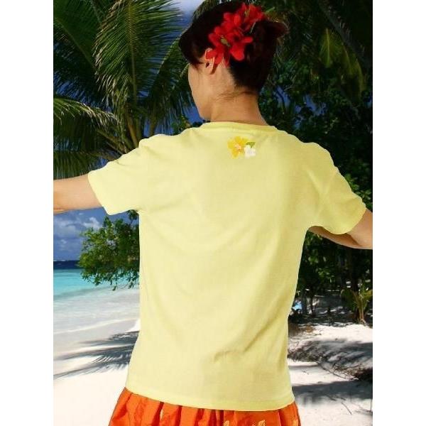 フラダンス Tシャツ [S]  ハイビスカス イエロー 980sy |  | 02