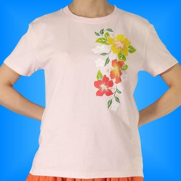 高評価の贈り物 フラダンスTシャツ XL ハイビスカス 見事な創造力 980xlp ピンク